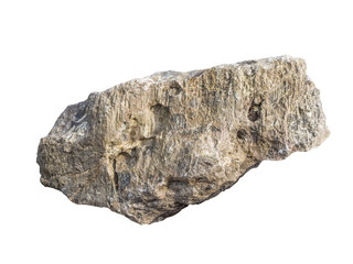 big granite rock stone, isolated on white