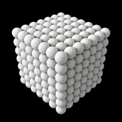 cube formed spheres