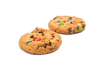 cookies with chocolate colored drops