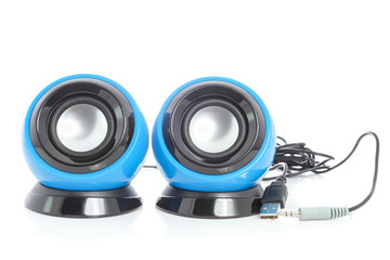 speakers isolated on white