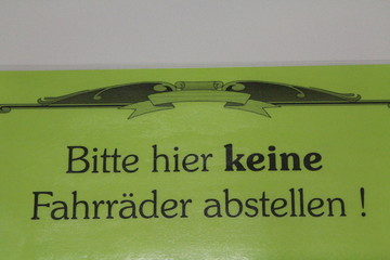 Verbotsschild Fahrrad