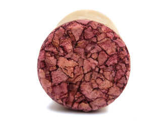 Wine cork, isolated