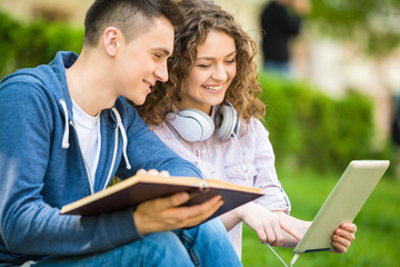 Fototapeta premium Students outdoors