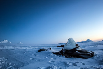 Arctic winter in southern Spitsbergen