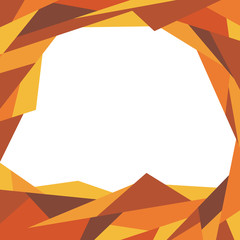 Fototapeta na wymiar Orange and brown abstract logo.Vector wave background 