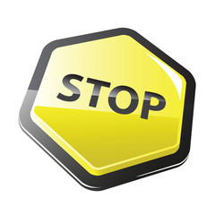 Stop sign.