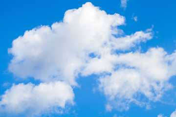 Nature background, blue sky with white clouds