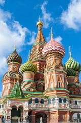  St. Basil's Cathedral at Red Square in Moscow