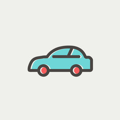 Car thin line icon