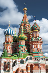 Fototapeta na wymiar St. Basil's Cathedral at Red Square in Moscow