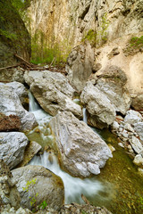 Mountain canyon on springtime