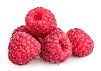 Raspberries  isolated