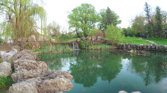 Lake in park