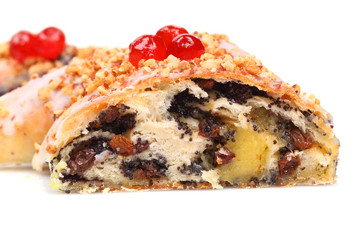 Chocolate pretzel with almond