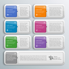 Infographics Web Banner & Label Design #6-Step Process