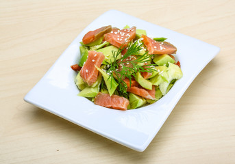Salmon and avocado salad