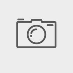 Camera thin line icon