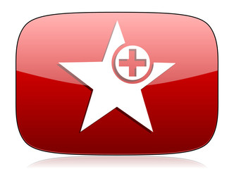 star red glossy web icon