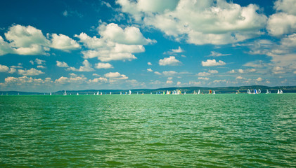 Lake Balaton in summer