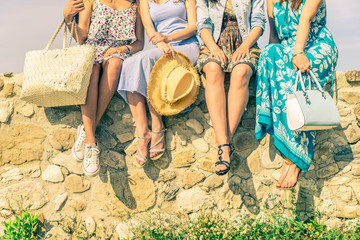 Four women outdoors