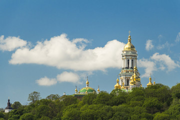 Fototapeta na wymiar River Dnieper view in spring, Kiev, Ukraine