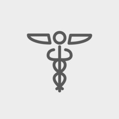 Fototapeta premium Medical Symbol thin line icon 