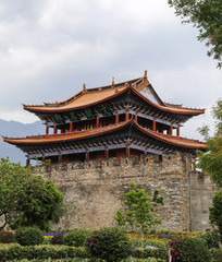 The gate of ancient Dali city, yunnan, china
