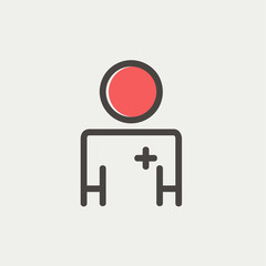 Doctor thin line icon