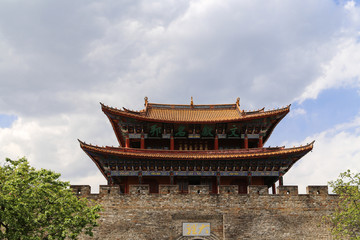 The gate of ancient Dali city, yunnan, china