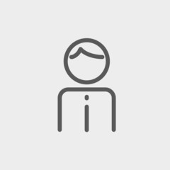 Man thin line icon