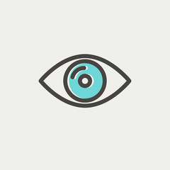 Eye thin line icon