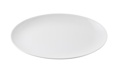 white plate isolated on white background