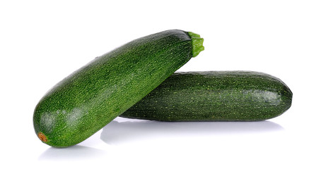 Zucchini courgette isolated on the white background