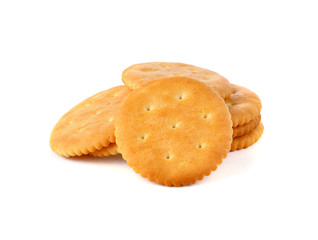 Cracker isolated on over white background