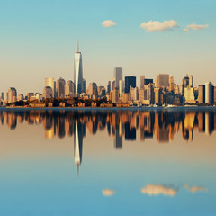 Fototapeta na wymiar Manhattan downtown skyline