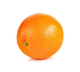 Ripe orange isolated on white background