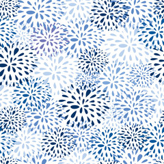 Water splash. Vector seamless pattern.