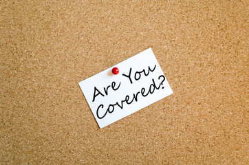 Are you covered concept