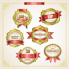 Obraz premium elegant premium quality golden labels collection