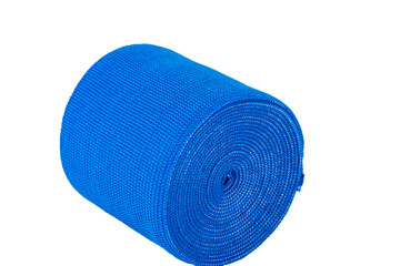 Close up elastic bandage isolated white background