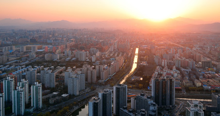 Fototapeta premium Beijing sunset