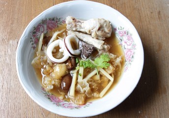 Fish maw soup ready for meals