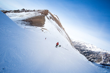 Beautiful winter landscape mountains