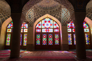 Nasir al-Mulk Mosque in Shiraz, Iran