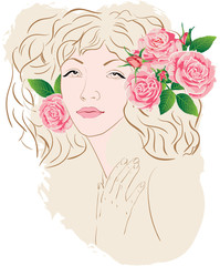 Весенняя девушка