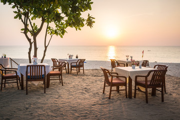 Obraz premium Beach restaurant