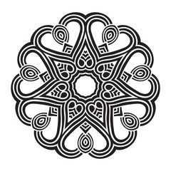 celtic knot pattern card, mandala, amulet
