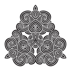 celtic knot pattern card, mandala, amulet