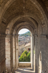 Fototapeta na wymiar Cityscape of Gubbio near Perugia (Italy)