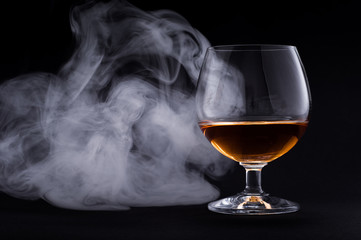 Cognac in glass